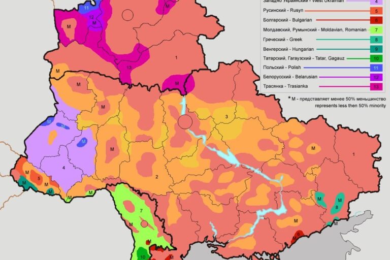 Украина-Белоруссия-Молдавия-лингвистическая-карта