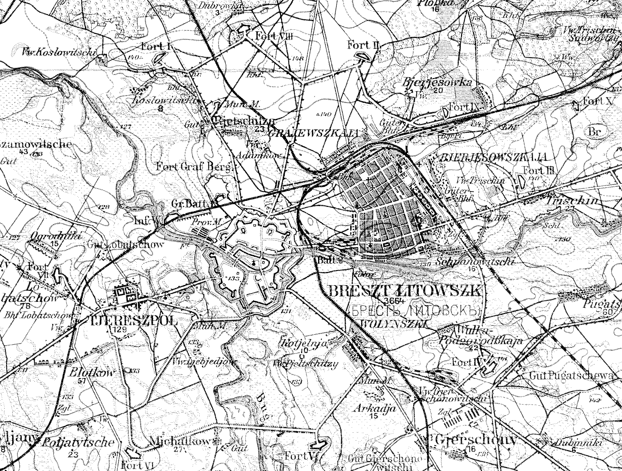 Карта минска в 19 веке